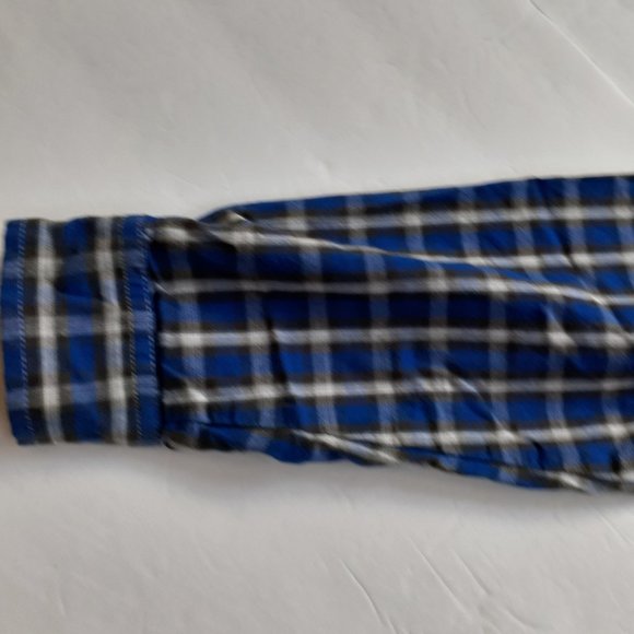 Kenneth Cole Reaction Boys Shirt Button Down Blue Black Plaid Long Sleeve 6-7 - Picture 5 of 12